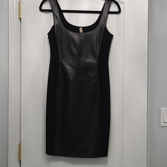Bailey 44 Dresses & Skirts - Bailey 44 black faux leather dress size 4